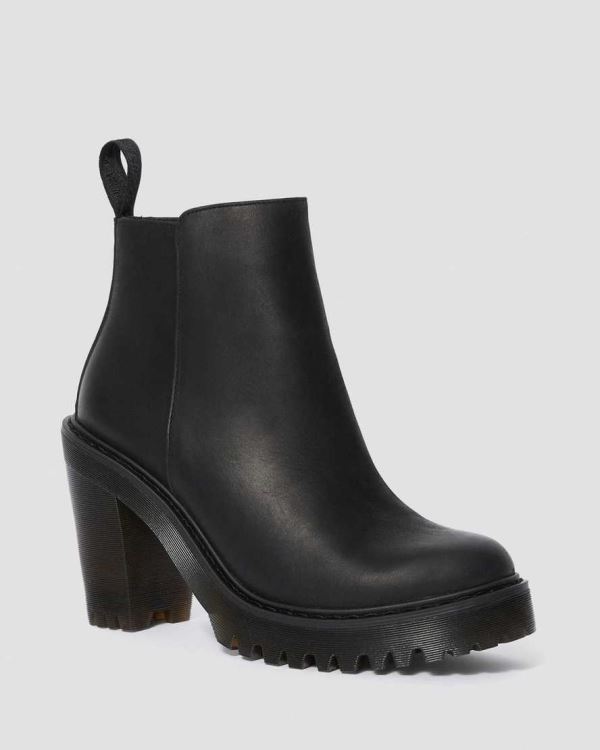 Botas Chelsea Dr Martens Magdalena Cuero Heeled Para Mujer DR0315Y